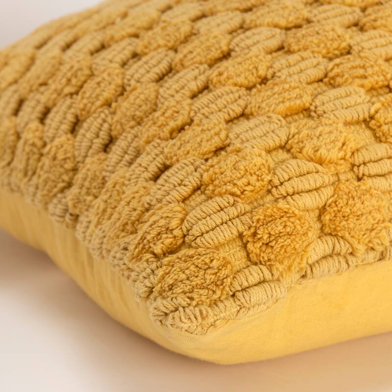 Rizzy Home Woven Textured Solid Throw Pillow