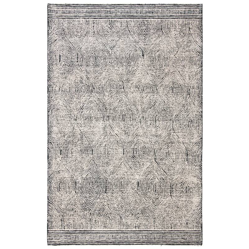 SAFAVIEH Handmade Abstract Leonide Modern Wool Rug - 2'3" x 4' - Ivory/Charcoal