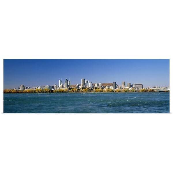Shop View Of Montreal Skyline And The Saint Lawrence River With Mount Royal In The Background Montreal Quebec Canada Multi Overstock 16882482