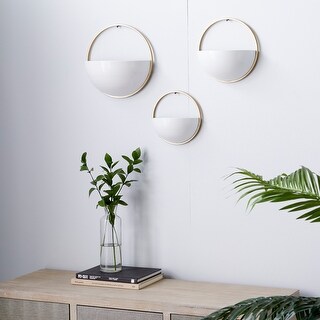 Iron Contemporary Planter (Set of 3)