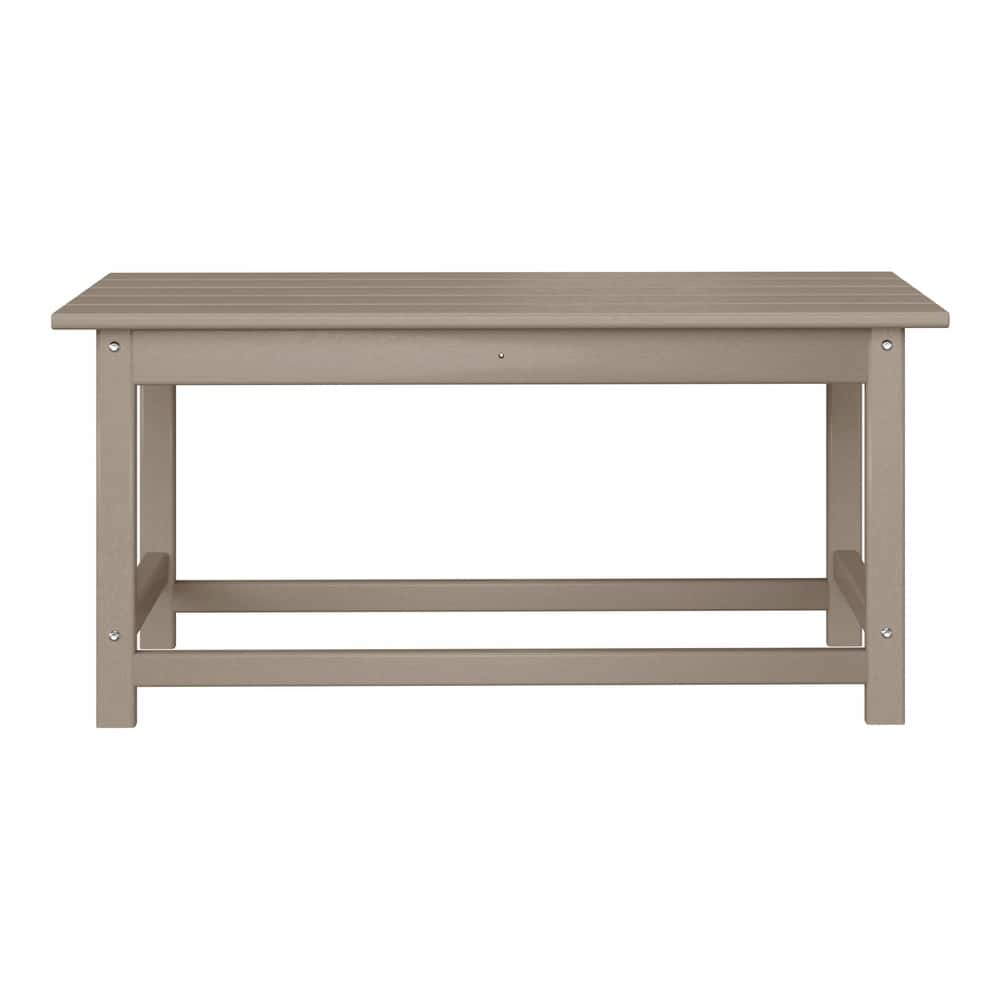 Laguna Hdpe All Weather Outdoor Patio Rectangular Coffee Table