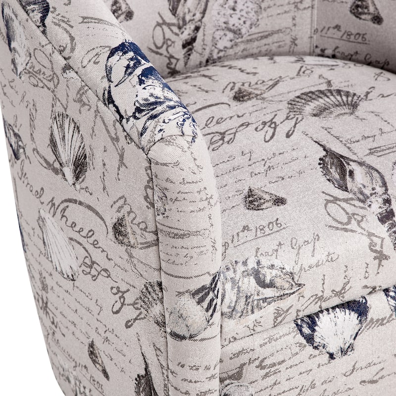 Sea Treasures Swivel Barrel Chair by Greyson Living