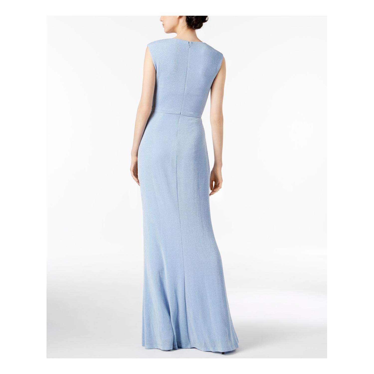 calvin klein blue sleeveless dress