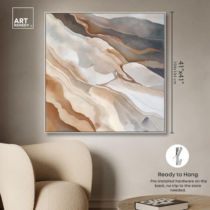 Earthen Flow Canvas by Art Remedy
