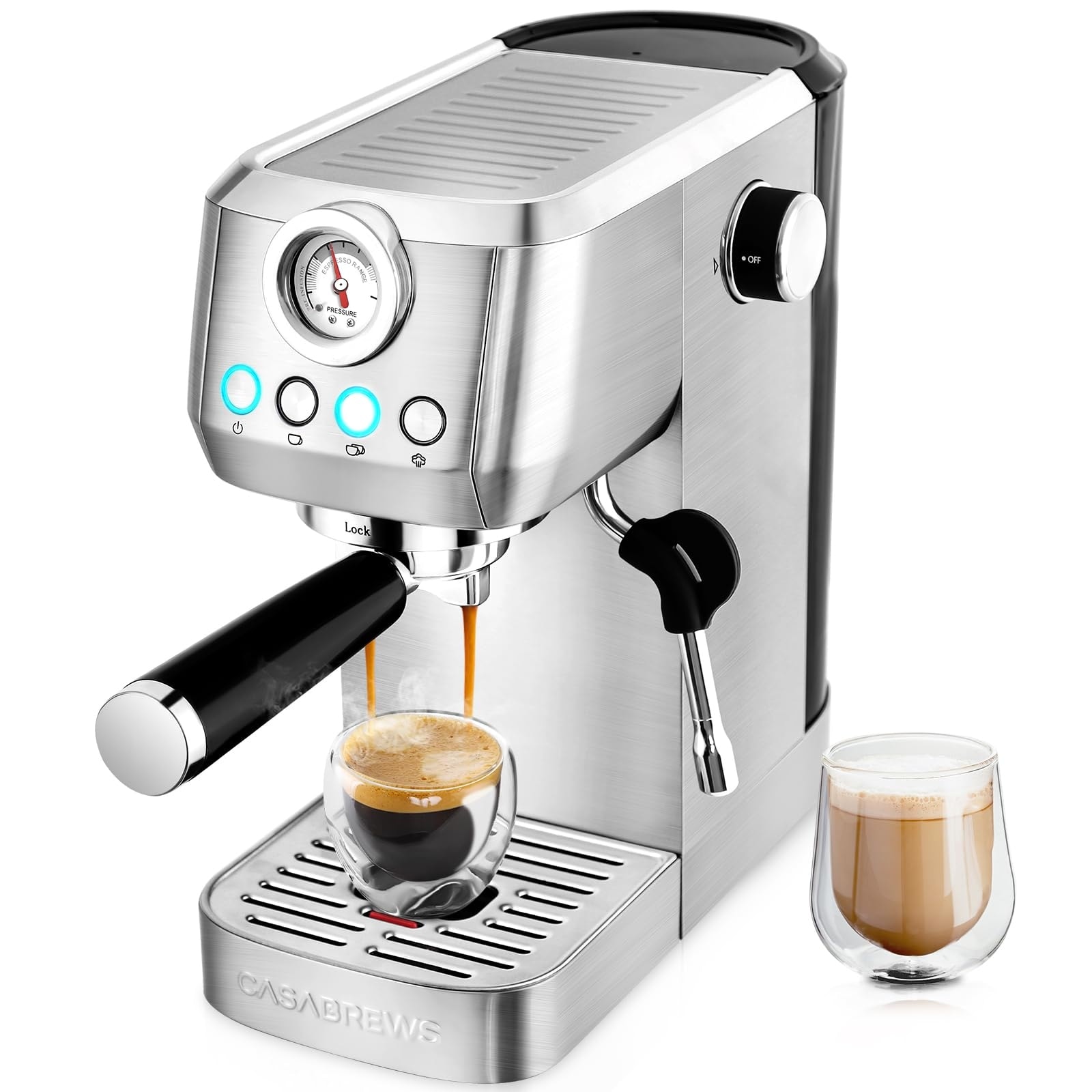 Espresso Machine 20 Bar, Professional Coffee Maker With Steam Milk - Main Image