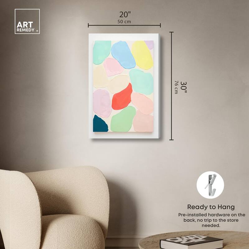 Sorbet Smudges I Canvas by Art Remedy, Gallery Wrapped