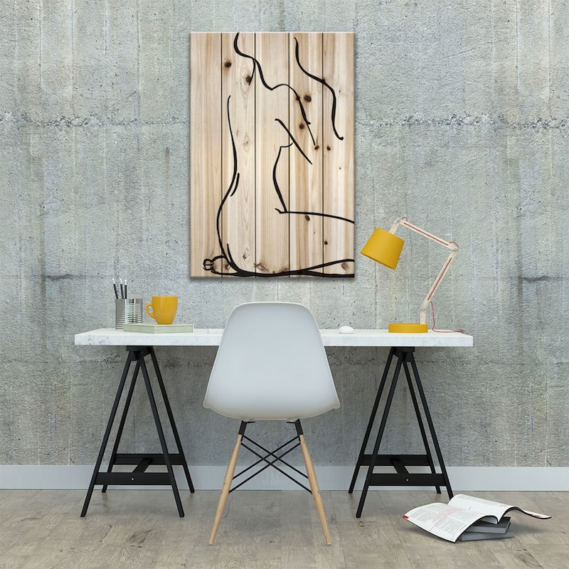 Mermaid Hair Print On Wood by Honeymoon Hotel - Multi-Color