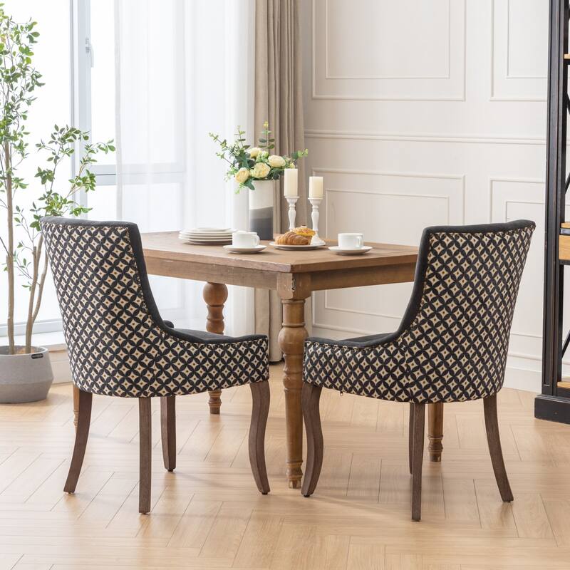 Ultra Side Dining Chair,Thickened fabric chairs - Blue