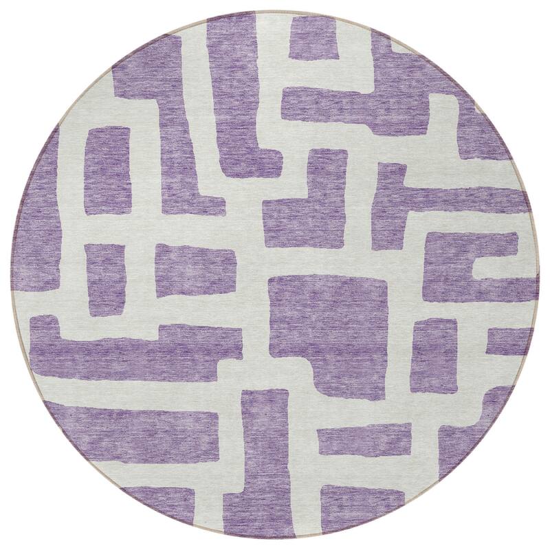 HomeRoots Abstract Transitional Rectangle Outdoor Rug