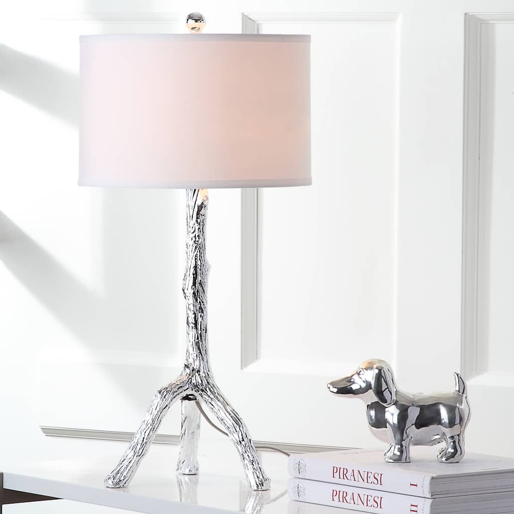 SAFAVIEH Lighting Editha 28-inch Silver Branch Table Lamp (Set of 2) - 14"x14"x29" - 14Wx14Dx29H