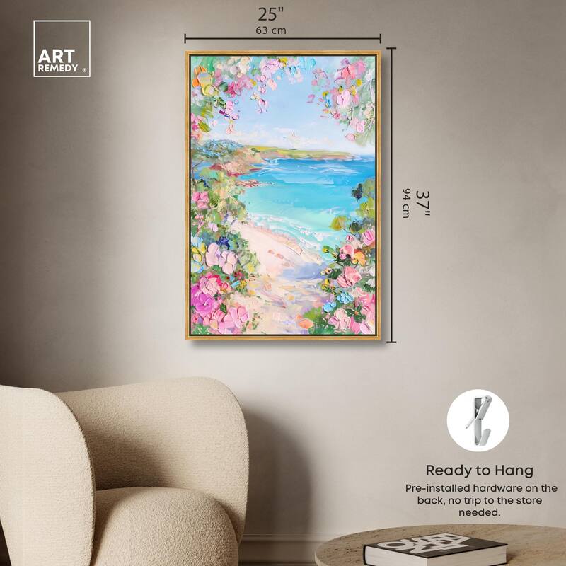 Hillside Harbor View II Canvas by Art Remedy