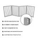 preview thumbnail 5 of 11, 4-Panel Modern Indoor Foldable Dog Gate - 73x24-Inch MDF Freestanding Pet Fence