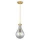 Option Brushed Brass / Light Smoke Shade