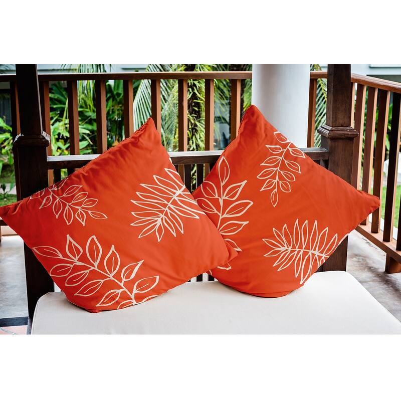 Fern Leaves Decorative Indoor/Outdoor Pillow