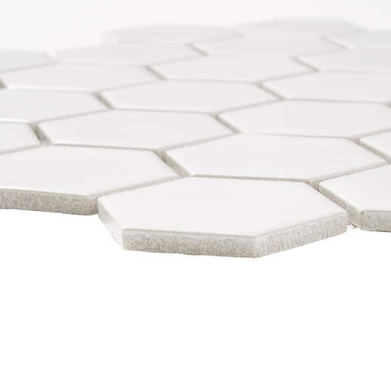 Rivonia 2" x 2" Honeycomb Glossy Porcelain Mosaic Tile