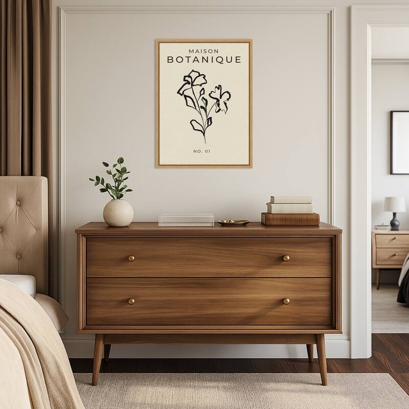 Botanical Sketch by Treechild (18 x 24 in.), Framed Canvas Wall Art Print