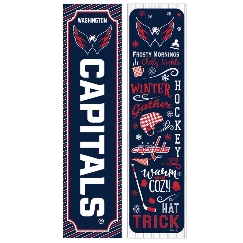 47" Double Sided Seasonal Porch Leaner, Washington Capitals - 47" x 11.25"