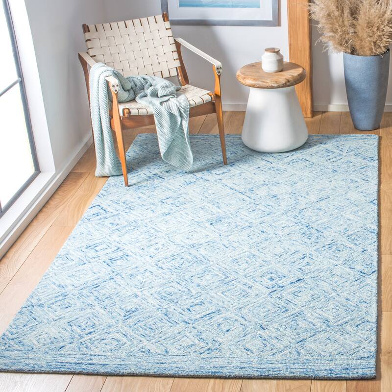 SAFAVIEH Handmade Ikat Alheidis Wool Rug - 3' x 5' - Blue