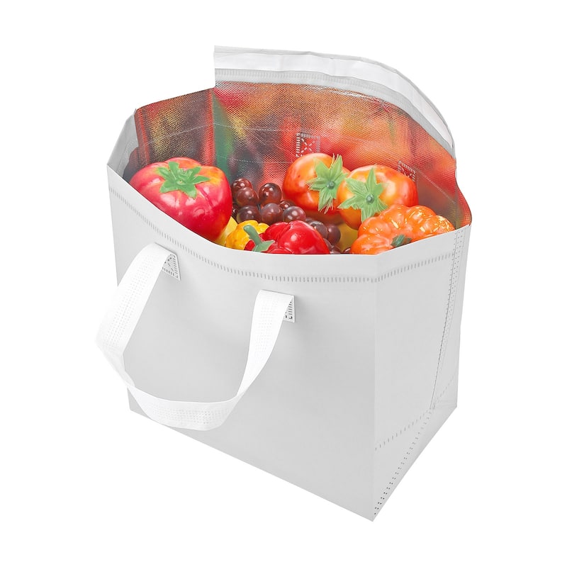 Insulated Take Away Bags, 35 Pcs Thermal Bags 9.4 x 5.9 x 10.2 Inch