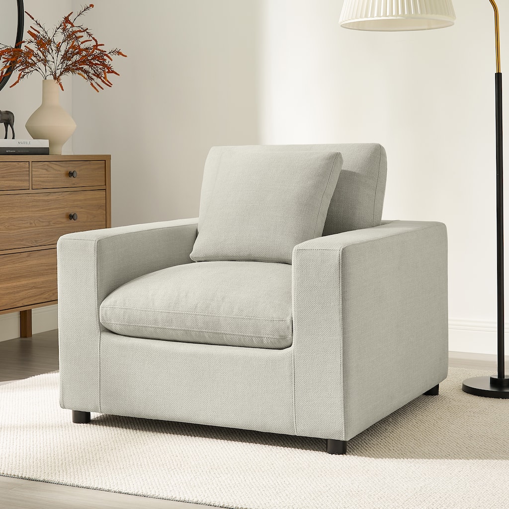 Cambrai Modern Fabric Arm Chair by Greyson Living.
