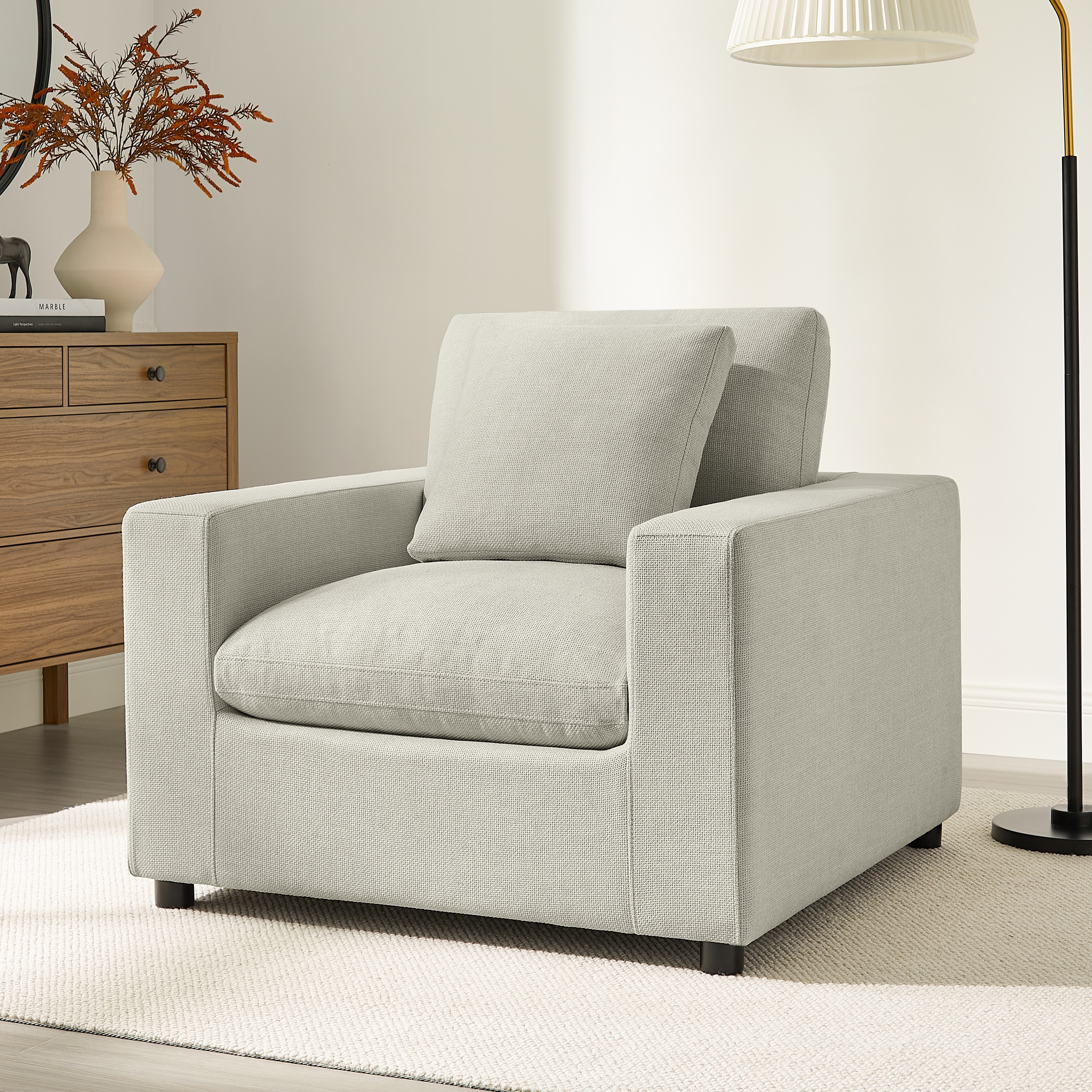 Cambrai Modern Fabric Arm Chair