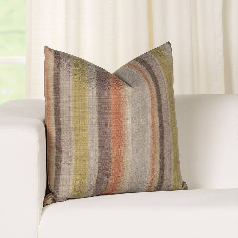 Spry Artist-style Throw Pillow - 18 x 18 - Melon