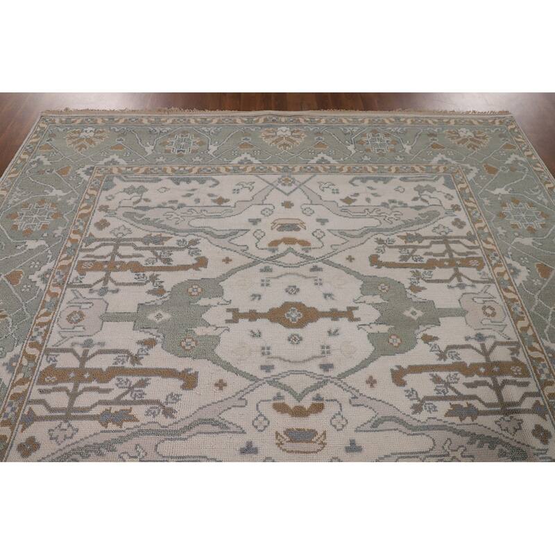 Oushak Square Area Rug Handmade Wool Carpet - 8'2"x 7'9"