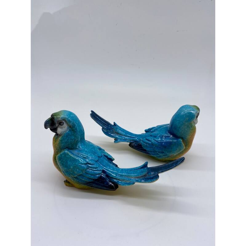 Blue Parrots Set of 2