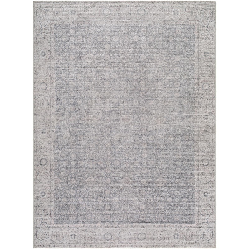 Our PNW Home x Livabliss Spokane Vintage Border Area Rug - 2' 7" x 10' - Off-White/Brown