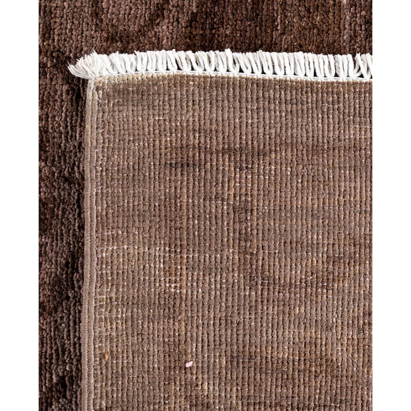 Overdyed One-of-a-Kind Hand-Knotted Area Rug - Brown - 10' 2" x 12' 10"