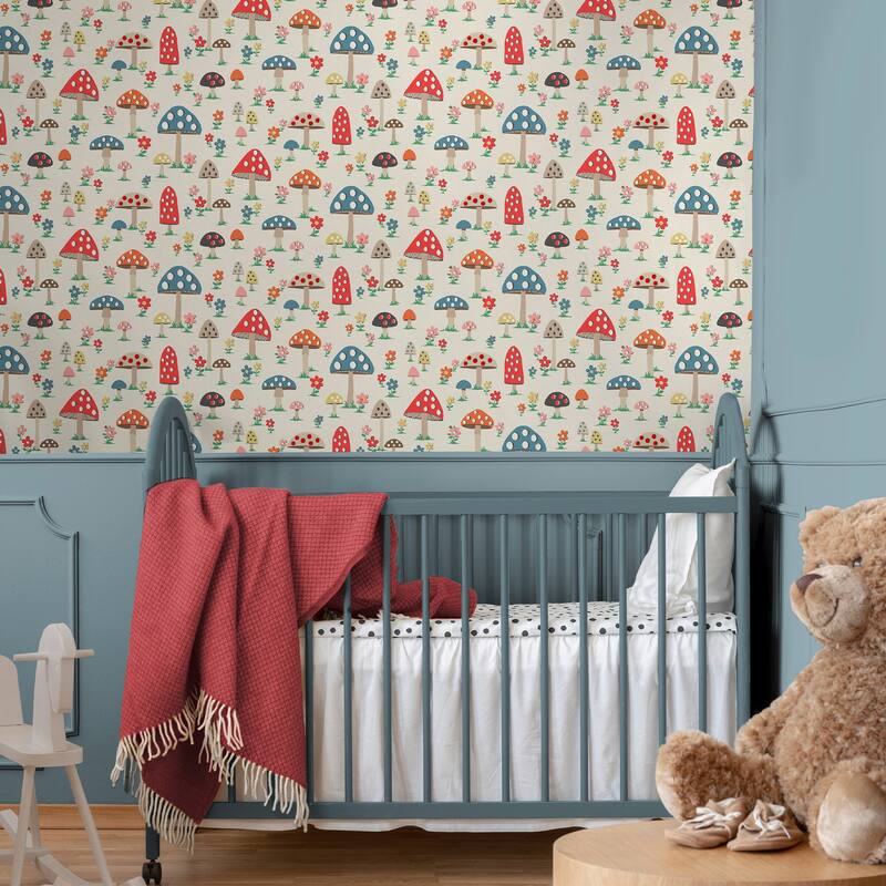 Cath Kidston Mushrooms Multi Wallpaper