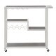 preview thumbnail 16 of 23, Metropolitan Glass Top Metal Bar Cart by iNSPIRE Q Bold - Bar Cart
