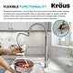 preview thumbnail 55 of 176, Kraus Britt Commercial 3-Function 1-Handle Pulldown Kitchen Faucet