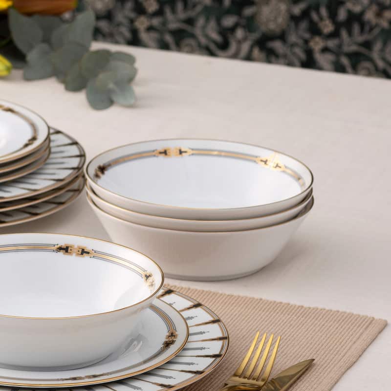 Empire Gold Set Of 4 Soup Bowls, 7", 22 oz.