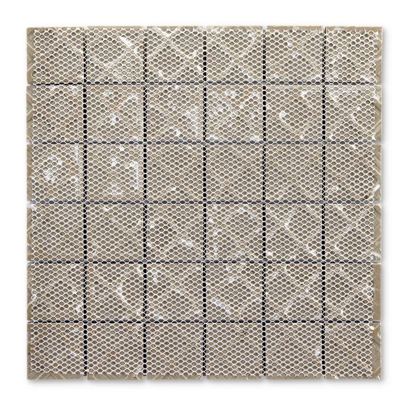 Tufo 12 in. x 12 in. Glazed Porcelain Mosaic Wall and Floor Tile