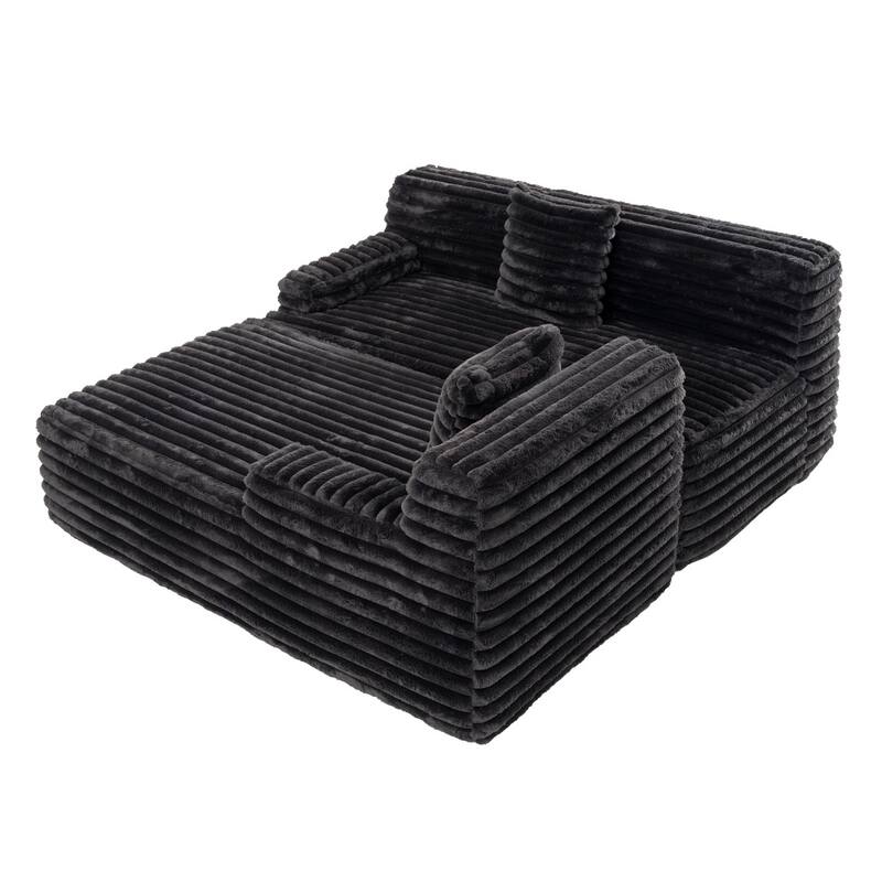 110" Cloud Sectional Sofa Upholstered Couch Free-combined Sofa