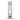 Mirrored Grandfather Clock with 4 Compartments, Silver
