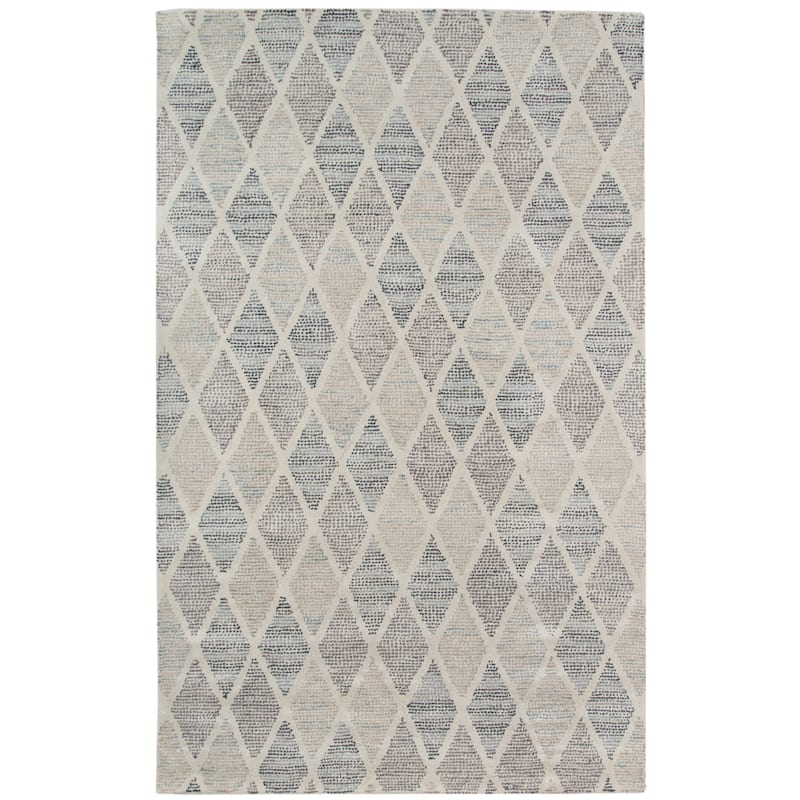 Magi Waverly Modern Diamond Hand-Tufted Wool Area Rug