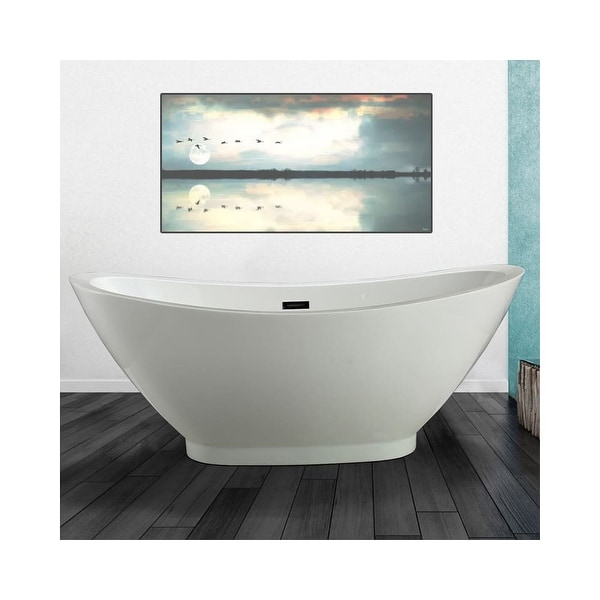 Miseno Mt6933fso 69 Freestanding Acrylic Soaking Tub With Miseno Mt6933fso 69 Freestanding Acrylic Soaking Tub With Center Drain Embly And