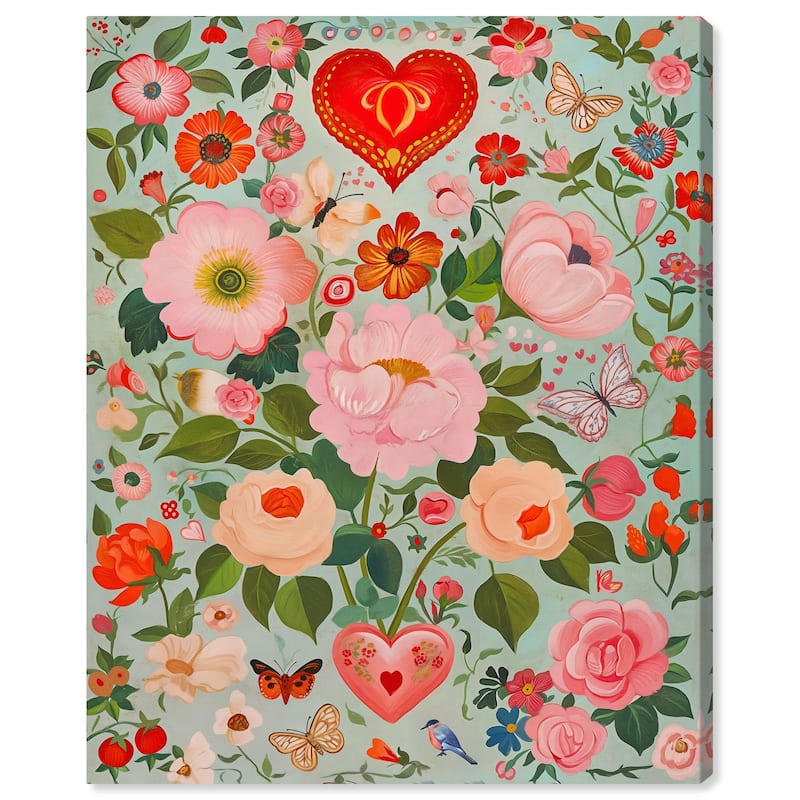 Festival of Flowers Canvas by Art Remedy, Gallery Wrapped - 36" x 45"