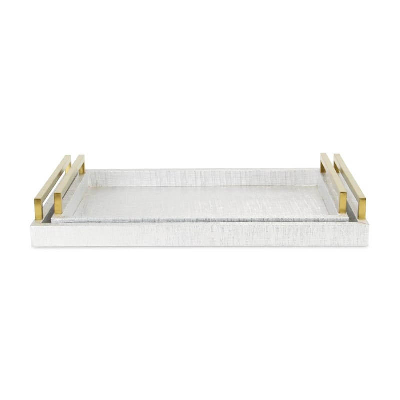 Lusan Black Vinyl Tray Set