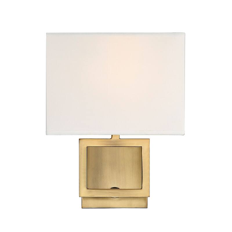 Trade Winds Square Wall Sconce in Natural Brass - Natural Brass