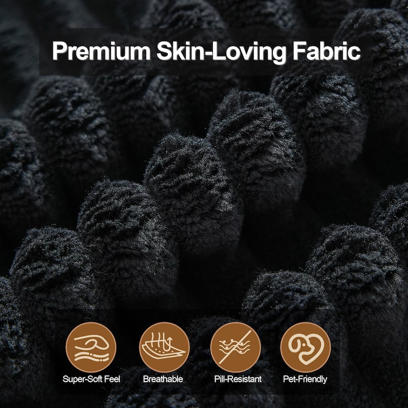 Couch Modular Sectional Sofa with Plush Corduroy No Assembly Required