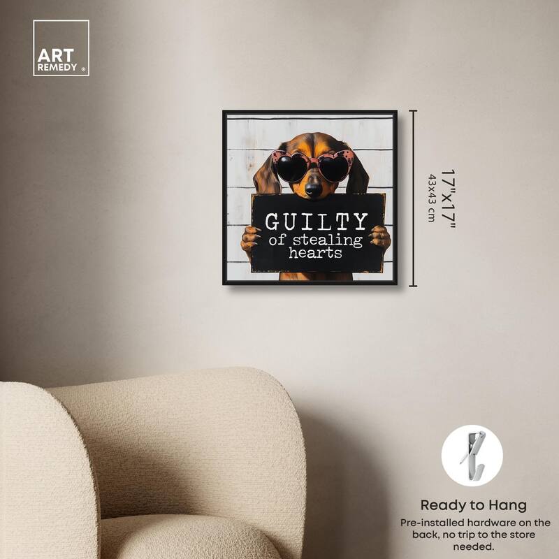 Guilty of Stealing Hearts Canvas by Art Remedy