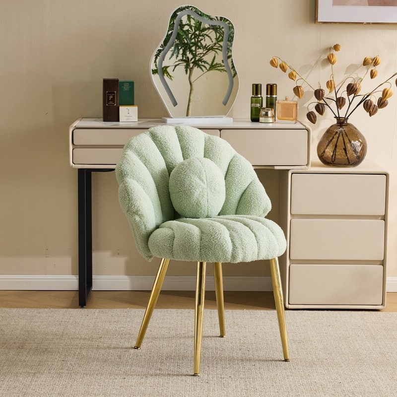 Shell-Shaped Vanity Chair