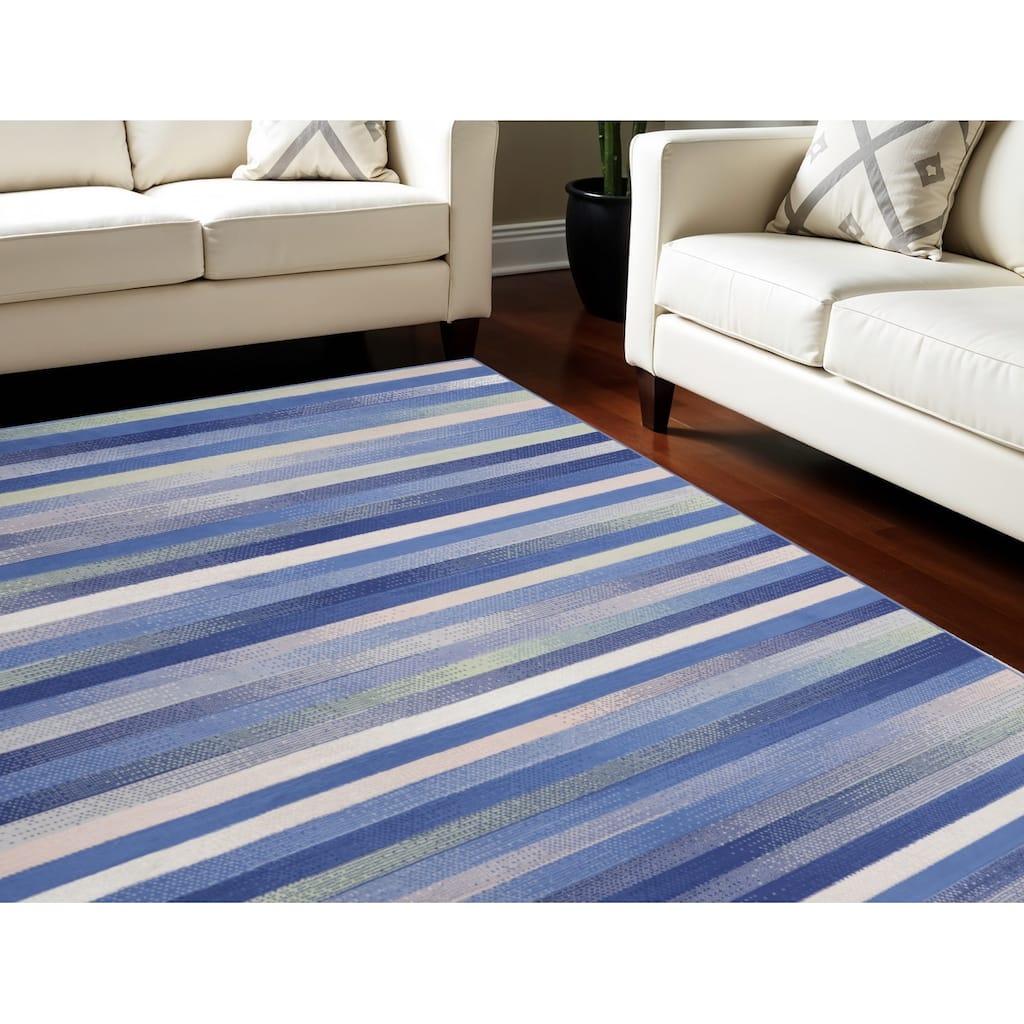 Jori Power Loomed Distressed Abstract Modern Non Skid Stain Resistant Area Rug By HomeRoots - 120' X '84' X '0.39