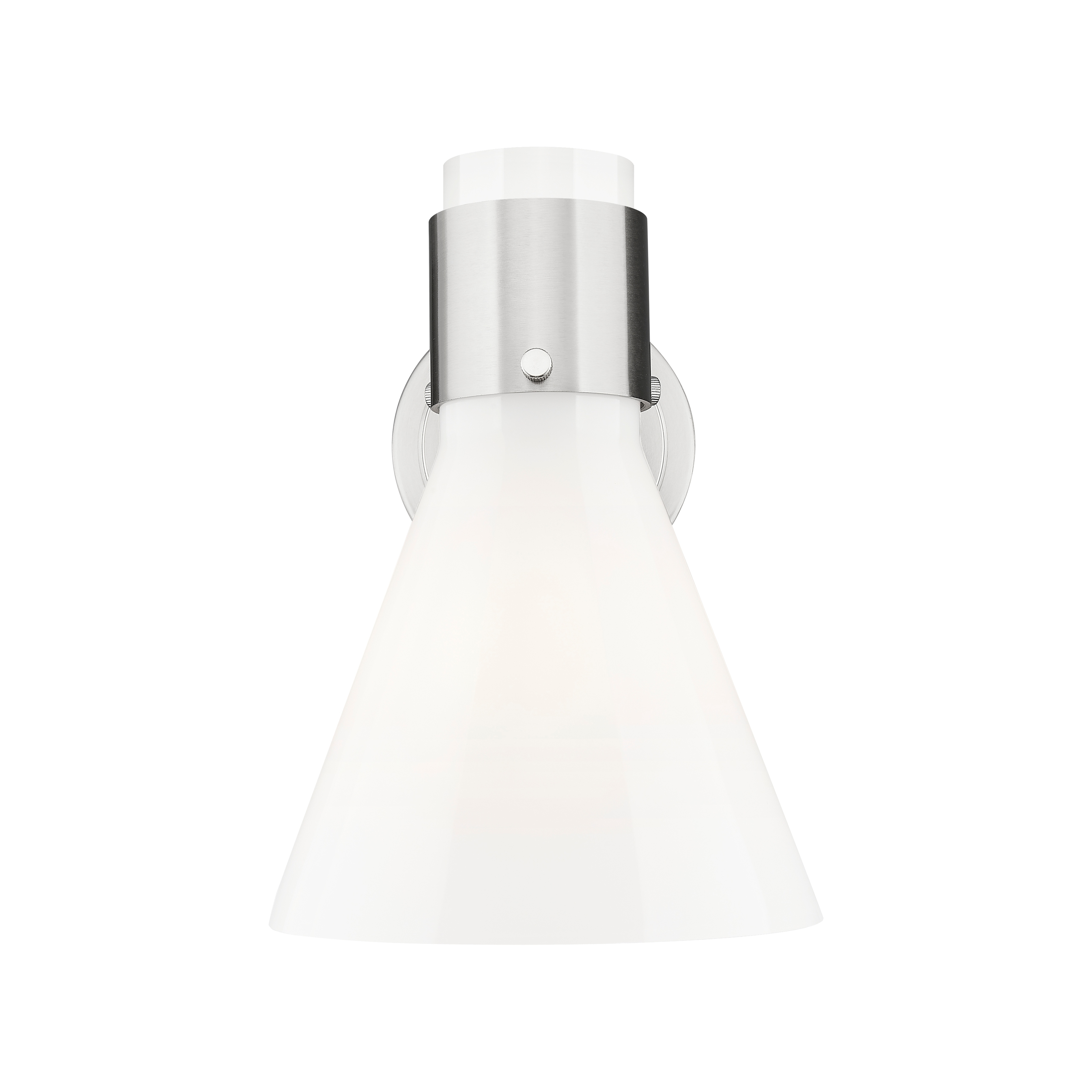 Innovations Lighting Downtown Urban - Lawton Cone - 1 Light 8" Wall-Mounted Sconce - Gloss White Shade