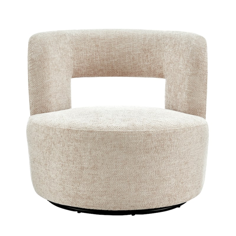 NPD Furniture Jazzlyn Chenille Swivel Accent Chair