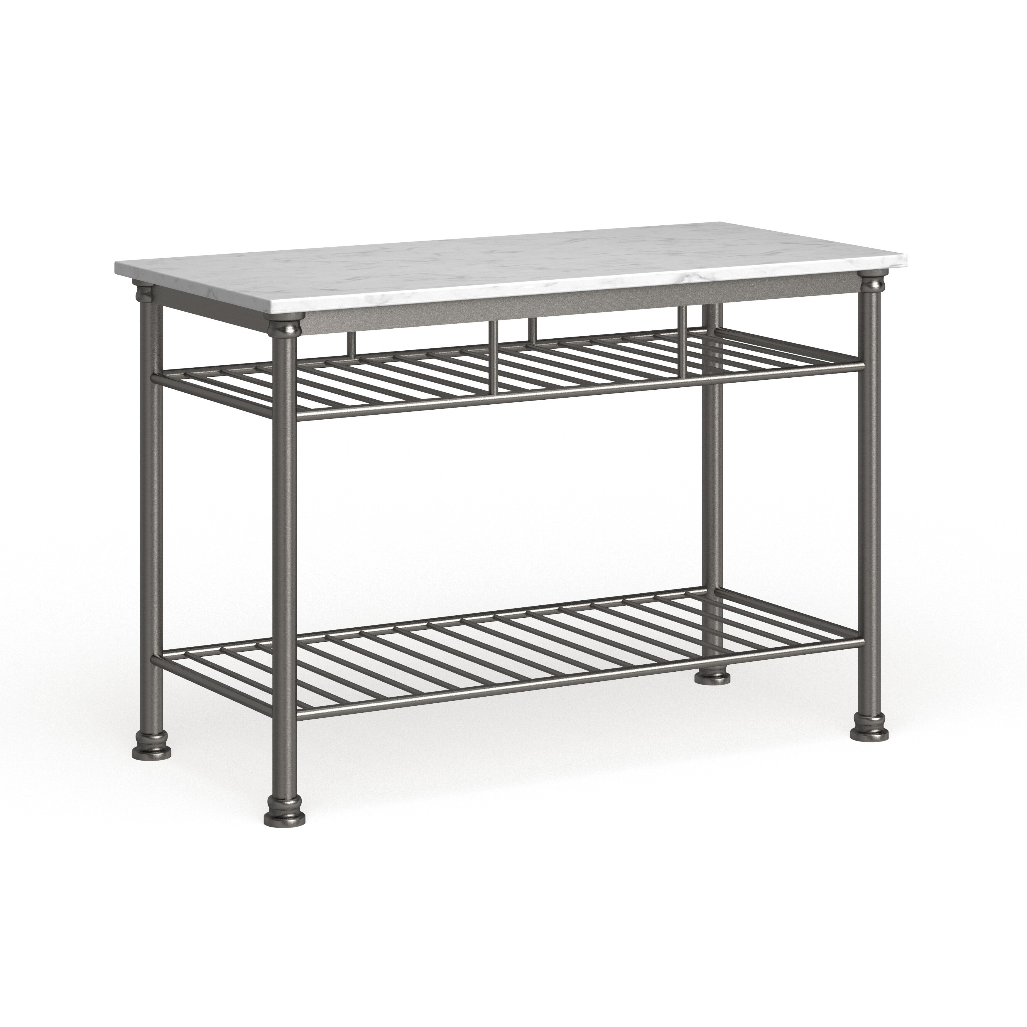 Homestyles Orleans Kitchen Island with Quartz Top, 52