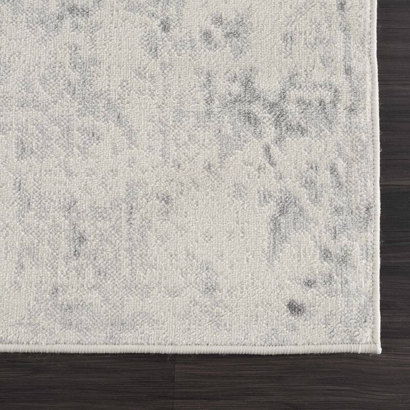 Hauteloom Tigris Modern Traditional Abstract Farmhouse Neutral Grey / Beige Area Rug